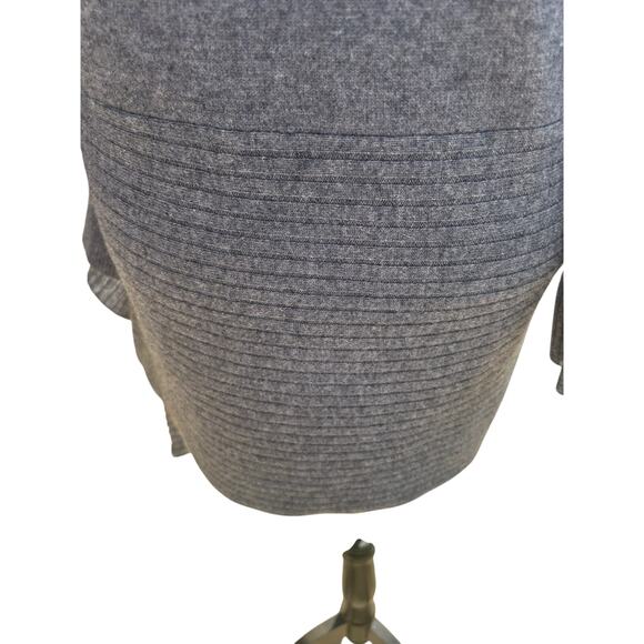 Neiman Marcus Cashmere Gray Cardigan Fox fur women's size Medium NWT - Picture 7 of 11